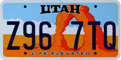 UT license plate Z967TQ