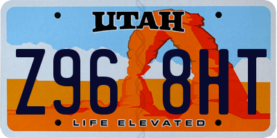 UT license plate Z968HT