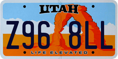 UT license plate Z968LL