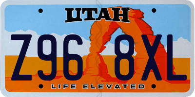 UT license plate Z968XL