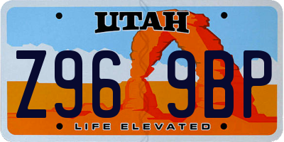 UT license plate Z969BP