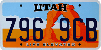 UT license plate Z969CB