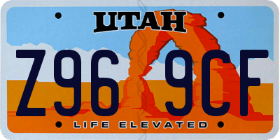 UT license plate Z969CF