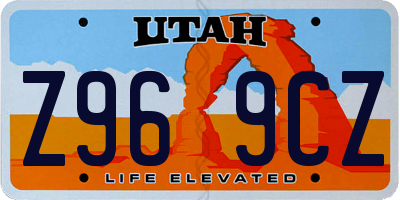 UT license plate Z969CZ