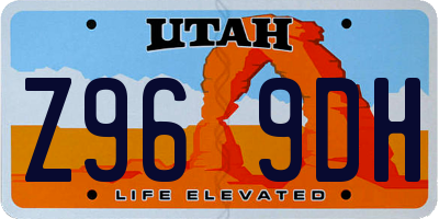UT license plate Z969DH