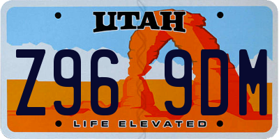 UT license plate Z969DM