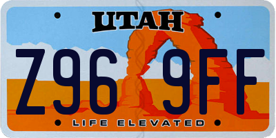 UT license plate Z969FF