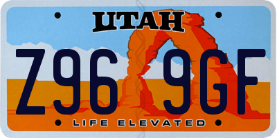 UT license plate Z969GF