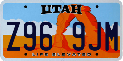 UT license plate Z969JM