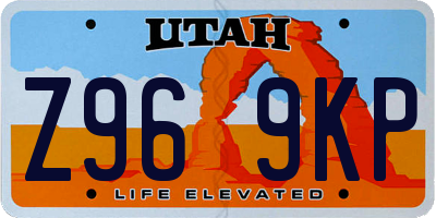UT license plate Z969KP