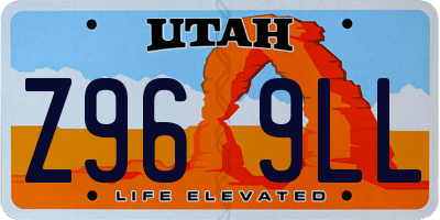 UT license plate Z969LL