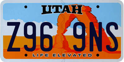 UT license plate Z969NS