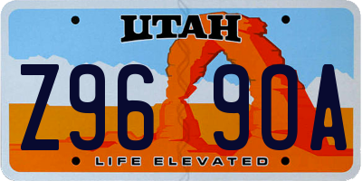 UT license plate Z969OA
