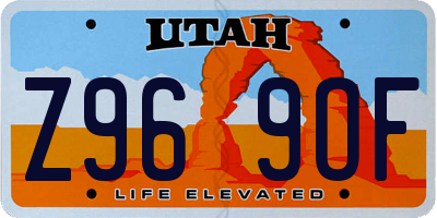 UT license plate Z969OF