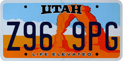 UT license plate Z969PG