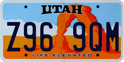 UT license plate Z969QM