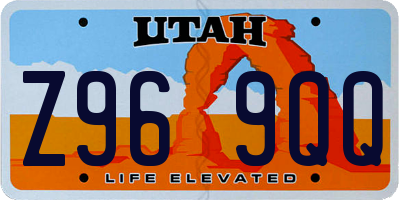 UT license plate Z969QQ