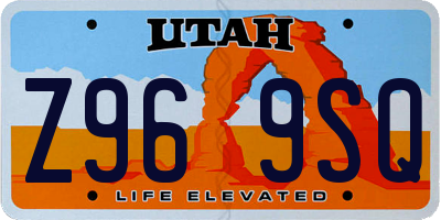 UT license plate Z969SQ