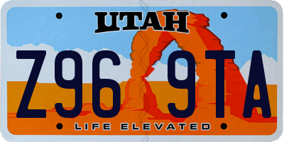 UT license plate Z969TA