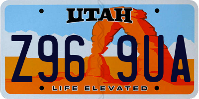 UT license plate Z969UA