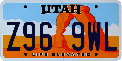 UT license plate Z969WL