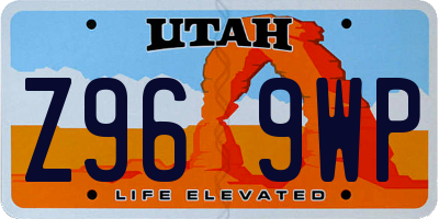 UT license plate Z969WP