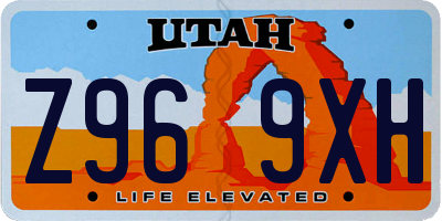 UT license plate Z969XH