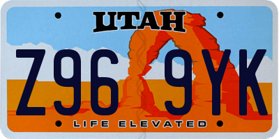 UT license plate Z969YK