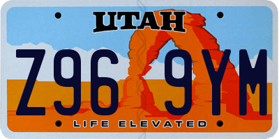 UT license plate Z969YM