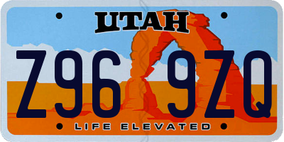UT license plate Z969ZQ