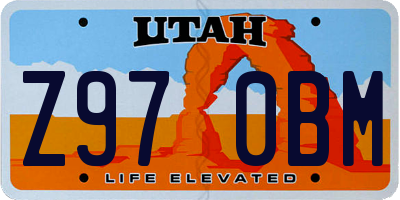 UT license plate Z970BM