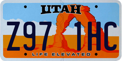 UT license plate Z971HC