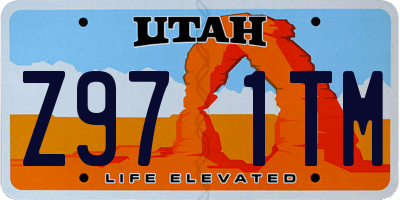 UT license plate Z971TM