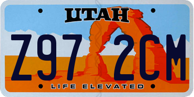 UT license plate Z972CM