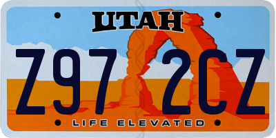 UT license plate Z972CZ