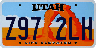 UT license plate Z972LH