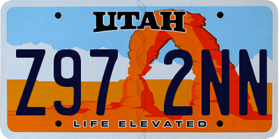 UT license plate Z972NN