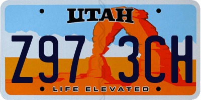 UT license plate Z973CH