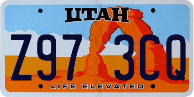 UT license plate Z973CQ