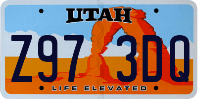 UT license plate Z973DQ