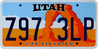 UT license plate Z973LP