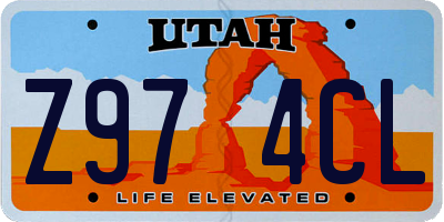 UT license plate Z974CL