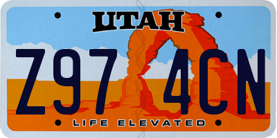 UT license plate Z974CN