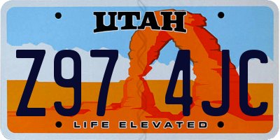 UT license plate Z974JC