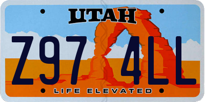UT license plate Z974LL