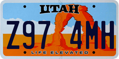 UT license plate Z974MH