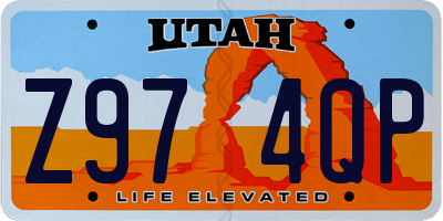UT license plate Z974QP