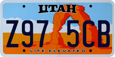 UT license plate Z975CB