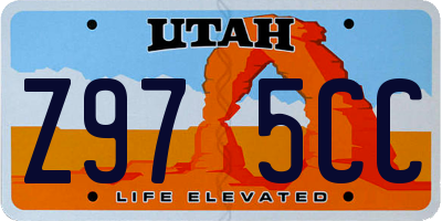 UT license plate Z975CC