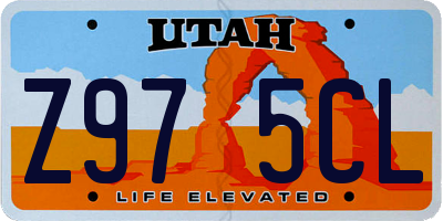 UT license plate Z975CL